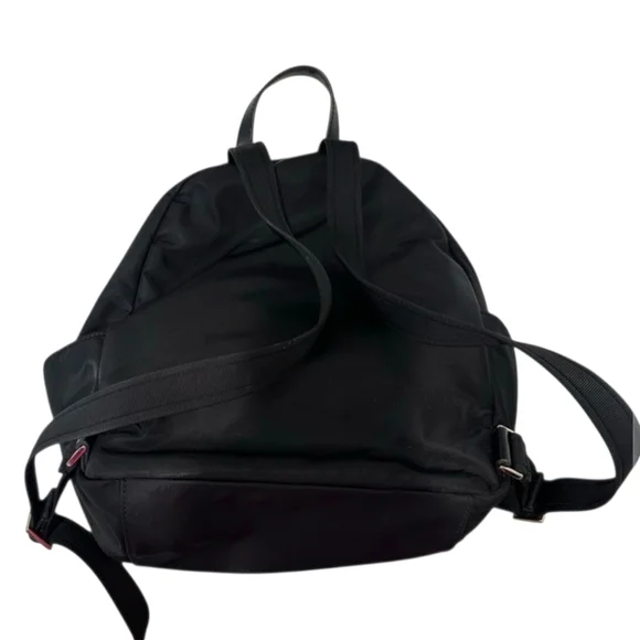 Kate Spade New York Black Double Zip Adiustable Strap Nylon Backpack - Picture 3 of 4
